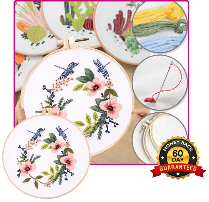 Artful Blossom Embroidery Kit