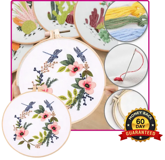 Artful Blossom Embroidery Kit